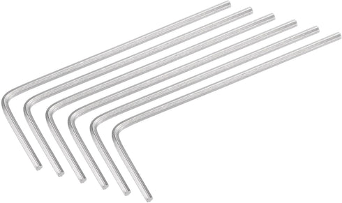 uxcell 1.3mm Hex Key Wrench, L Shaped Long Arm CR-V Repairing Tool, 6 Pcs