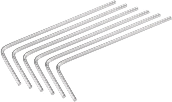 uxcell 1.3mm Hex Key Wrench, L Shaped Long Arm CR-V Repairing Tool, 6 Pcs