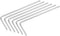 uxcell 1.3mm Hex Key Wrench, L Shaped Long Arm CR-V Repairing Tool, 6 Pcs