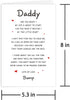 Leinessy Pregnancy Announcement Card for Dad to be, Lovely Father's Day Card from the Bump, Poem Card for Daddy