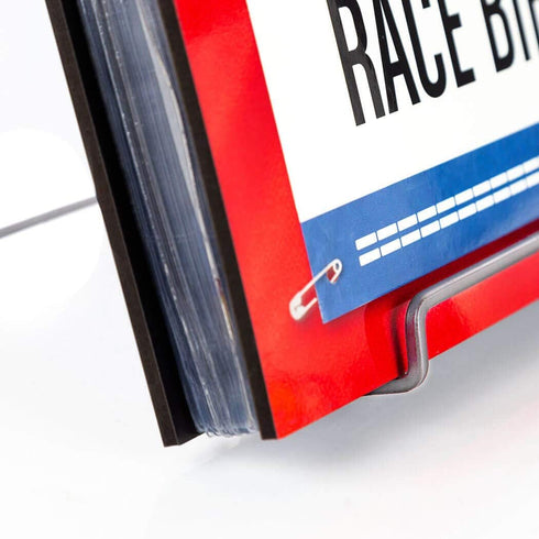 Album 5 7 6 Gone For a Run BibFOLIO Race Bib Display Stand | Silver | x x