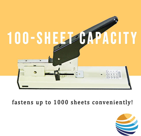 Heavy Duty Easy Grip Stapler with Ergonomic Handle, High Capacity, Perfect for Classroom Office Upholstery, 1000 Staple