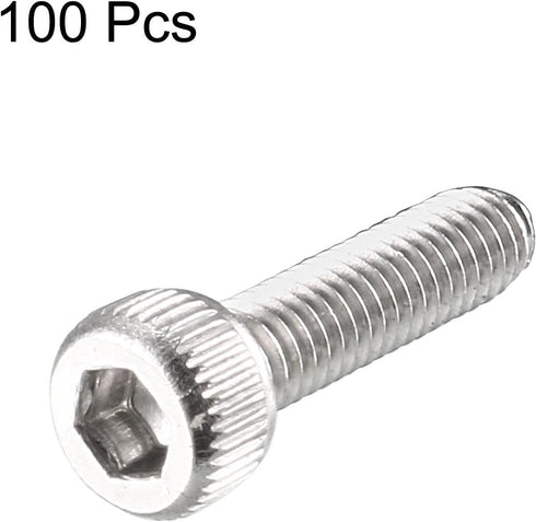 uxcell M2.5x10mm Hex Socket Cap Head Screws, 100pcs