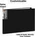 Dunwell 11x14 Portfolio Binder Folder (Black, Horizontal) with 24 Plastic Sleeves, Portfolio Presentation Book for Kids