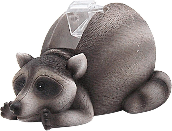 Raccoon Tape Dispenser, Unique Fun Animal Office Supplies, 5 Inches Funny Desktop Accessory Gift