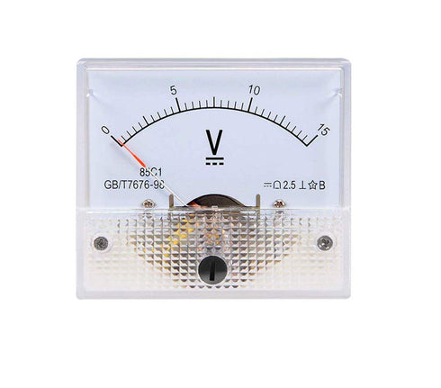 YXQ 0-15V Analog Voltmeter Panel Gauge Meter 85C1-V for Auto Circuit Measurement