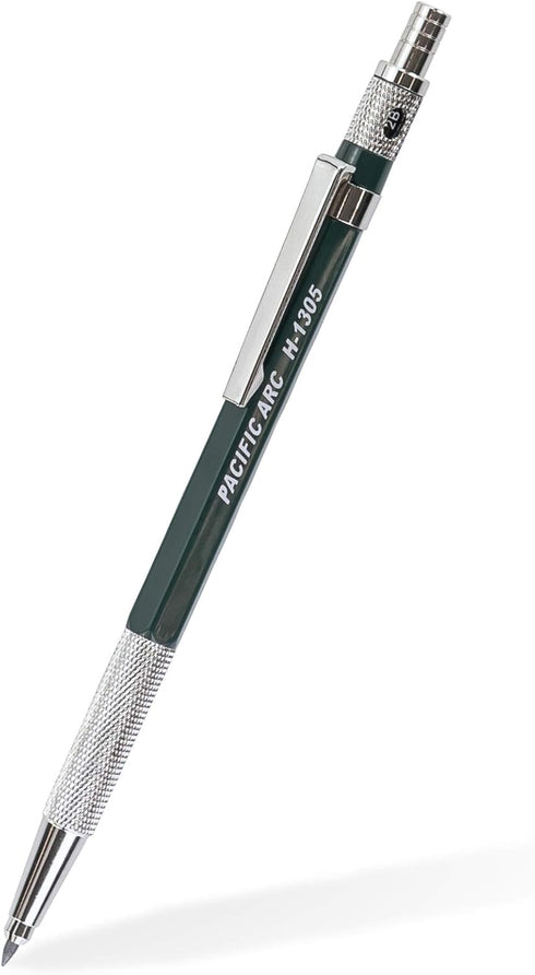 Pacific Arc 2mm Lead Holder and Sharpener, Green Drafting Pencil for Drawing, Sketching, and Artist Use