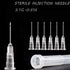 100 Pack 27Ga 1/2 Inch Stainless Steel Dispensing Lab Tools, Individually Wrapped Accessories for Scientific Labs