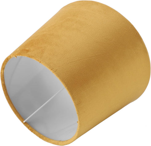 HEEPDD E14 E27 GLOGLOW Velvet Fabric Conical Lampshade, Handcrafted Soft Touch, Dual Use, Perfect for Table and Floor