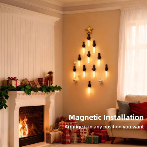 Dimmable Motion Sensor Night Lights Indoor, Lighting Decor for Stair, Bedroom, Kids Room,Magnetic Hallway Rechargeable