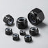 BNUOK 50Pcs M6-1 304 A2-70 Lock Nuts, Nylon Insert Locknuts Stainless Steel Black Zinc Plated Self-Locking Nuts, Coarse