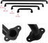 45 Inch Black No-Slip Hand Rails for Indoor Stairs, Wall Mount Staircase Handrail - Outdoor Metal Stair Railing, Iron