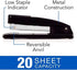Swingline Commercial Stapler, 20 Sheet Capacity, Jam Free, Metal, 2 Pack, Black (44401AZ) by Swingline