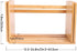 NUOBESTY Bamboo Extension Book Rack - Bamboo Desktop Organizer, Expandable Book Shelves Storage Rack (Wood Color)