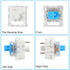 Gsbnjuy 30Pcs 3 Blue Switch Replacement, PIN Mechanical Keyboard Switches, Clicky with Strong Tactile Feedback