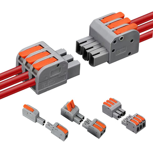 Lever Wire connectors, Butt Plug Lever Wire Connector, Electrical Insulated Terminals, Quick Disconnect Connectors