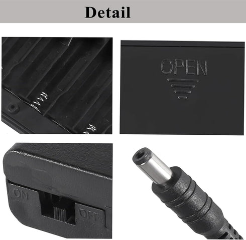 Generic (2 8AA Pack 12V PCS) Portable USB Battery for LED Neon Signs Battery Operated Power Supply Converter