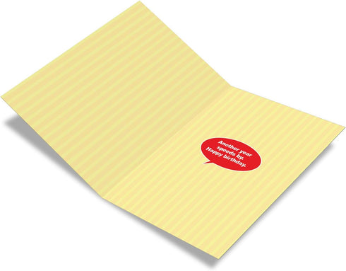 NobleWorks Humorous Birthday Greeting Card, 5 x 7 Inch Envelope, Bday No Thanks Officer 9800