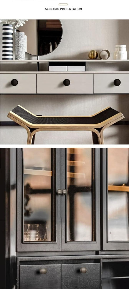 PILYON 2 64mm-96 22mm Knob Handle Pcs Single Hole Pull Ring Round Button Bedside Cabinet Wardrobe Door Round Handle
