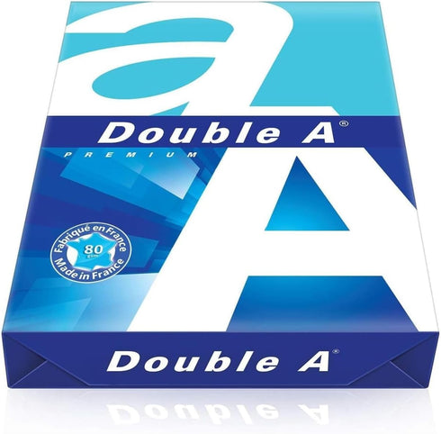 Double A A4 500 80GSM- 8.3" 11.7" Printing Paper - Sheets - Dimensions x - White