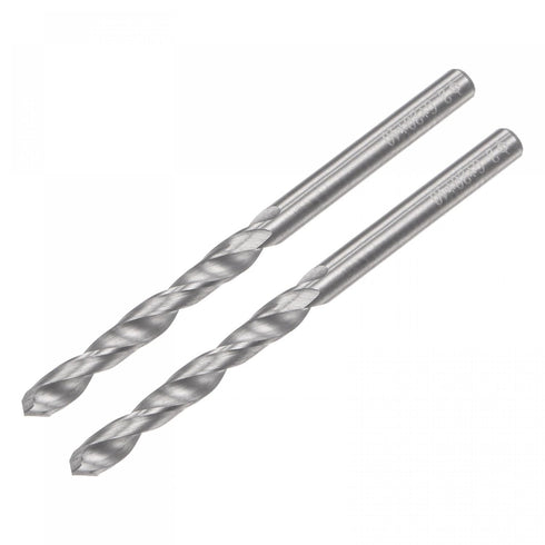 uxcell Solid Carbide Drill Bits, 2.6mm C2/K20 Tungsten Carbide Jobber Drill Bits for Stainless Steel, Aluminum, 2pcs