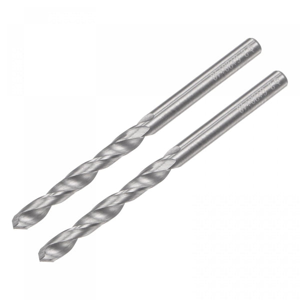 uxcell Solid Carbide Drill Bits, 2.6mm C2/K20 Tungsten Carbide Jobber Drill Bits for Stainless Steel, Aluminum, 2pcs