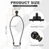 2 Set 10.5" 1.46" PATIKIL Lamp Shade Harp Holder, Heavy Duty Detachable Lampshade Brackets with Height Solid Metal