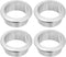 uxcell 4 Pcs 1.38 inch (35mm) Nylon Desk Grommets, Plastic Cable Hole Cover for Computer Desk Cabinet, Silver