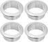 uxcell 4 Pcs 1.38 inch (35mm) Nylon Desk Grommets, Plastic Cable Hole Cover for Computer Desk Cabinet, Silver
