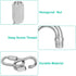 20Pack Quick Link, 3/16” Chain Link with 330lbs Loading, Stainless Steel Locking Carabiner Clip for Dog Leash