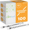 Care Touch CTSLL1-VC Syringe with Luer Lock Tip, 1ml, 100 Syringes without Needle