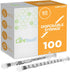 Care Touch CTSLL1-VC Syringe with Luer Lock Tip, 1ml, 100 Syringes without Needle