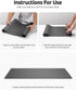 YSAGi Leather Desk Pad Protector, Large Non-Slip PU Leather Desk Blotter, Waterproof Writing Pad for Office (Dark Grey)