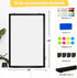 Double-Sided Magnetic Whiteboard, 24" x 18" Dry Erase Board with Black Aluminum Frame for Home, School, Office