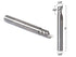 YONICO Solid Carbide Single Flute Upcut End Mill Router Bits - CNC Spiral O Flute, 1/4-Inch Diameter, 1/4-Inch Shank
