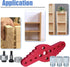 Mesee Vertical Pocket Hole Drilling Jig - 2-In-1 Woodworking Dowelling Jig Locator with Scriber
