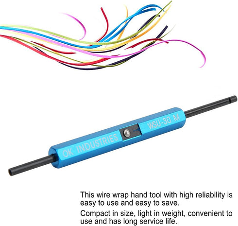 Wire Wrap Tool, 3-in-1 Function Single Stranded Wire Wrap Strip Hand Tool for AWG 30 Wire Stripping