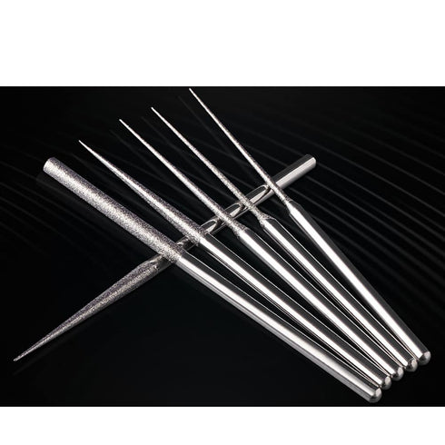 Ryoma Diamond Burr Bits Carving Drill Kit for Rotary Tool, 3/32"(2.35mm) Shank, Pack of 90 Pcs/3 Sets