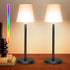 Ainostone Cordless Table Lamp Rechargeable 2 Pack Wireless Touch Light Battery Operated 3