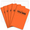 Elan Publishing Company Pocket Journal, Field Notebook, 3.5"x5.5", Orange, Lined Memo Book, Pack of 5