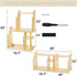 Desk Shelf Organizer, Adjustable Wood Desktop Organizers, Office Storage Rack, Small Tabletop Bookshelf, Freestanding