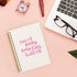 Preppy Pink Notebook Journal, You're Doing Amazing Sweetie Inspirational Notebooks, Pink Aesthetic, 5.5x8.3