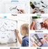 Shuttle Art Dry Erase Markers, 120 Pack Black Whiteboard Markers with 2 Erasers, Chisel Tip for Writing on Whiteboards