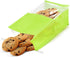 SixWeKit 50-Pack Packaging Reusable Bakery Bags - Windowed Kraft Paper Bags with Seal & Tin Tie Tab Lock - Upright