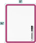 Mr. Pen Dry Erase Board, 14” x 11” Small White Board with Black Marker, Magenta Frame for Kids and Students