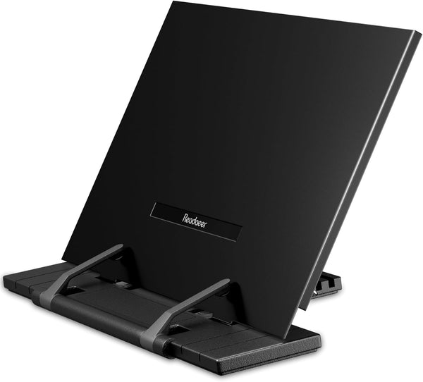 Readaeer Metal Book Stand for Desk Portable Document Holder for Cook Book,
