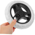 2pcs GLEAVI Supermarket Shopping Cart Wheel Rolling Cart Wheel Replacement for Shopping Trolley Grocery