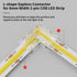 PAUTIX 8mm COB Connector 8pcs L-shaped/Corner Connector,Unwired Clips Solderless Adapter Terminal Extension Connection,2pcs Transparent Gapless Connectors for 2-Pin COB LED Strip Lights,NOT for 10mm by PAUTIX
