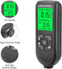 Paint Thickness Gauge: Digital Meter Probe with Zero Calibration and LCD Display for Car Coating (Black)