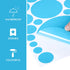 Zonon 264 Pieces Colorful Polka Dot Wall Decals Circle Wall Stickers for Kids Vinyl Removable Nursery Classroom Bedroom